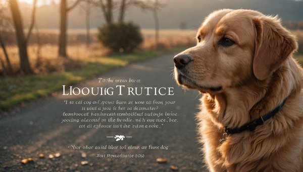 Hommage touchant : texte pour le départ de mon chien